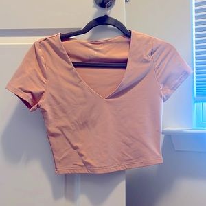 Pink crop top